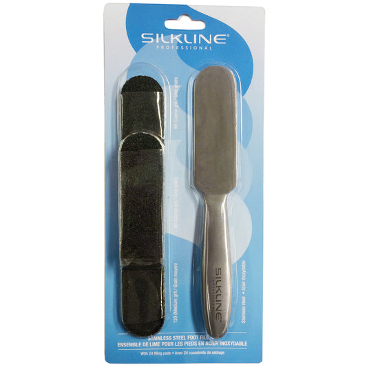 SILKLINE Professional Stainless Steel Foot File Kit