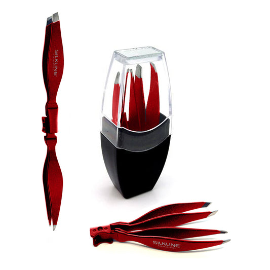 SILKLINE Dual Tip Folding Tweezer