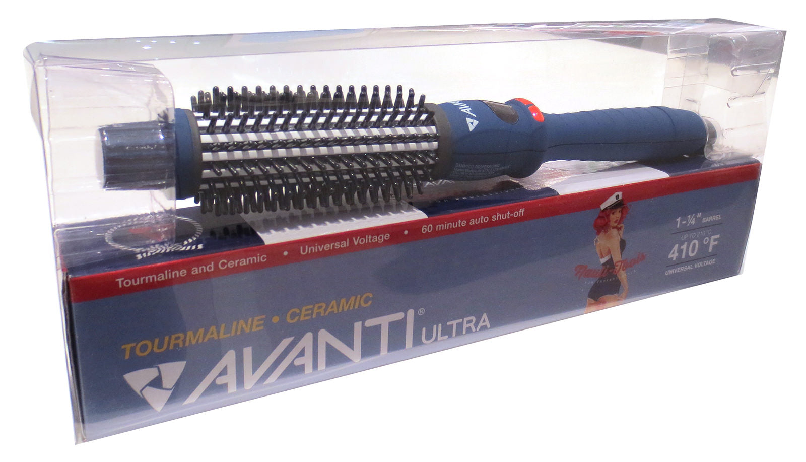 AVANTI Ceramic Tourmaline Curling Iron Brush 1 Spasation