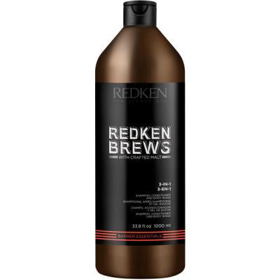 REDKEN Brews 3-in-1 Shampoo, Conditioner & Body Wash