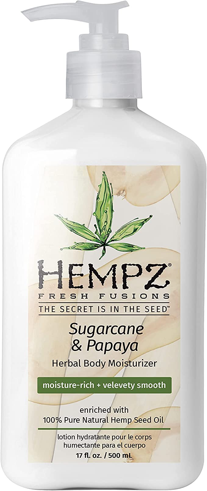 HEMPZ Sugarcane & Papaya Herbal Body Moisturizer